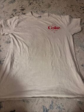 Coca Cola White T-Shirt with Red Coke Logo